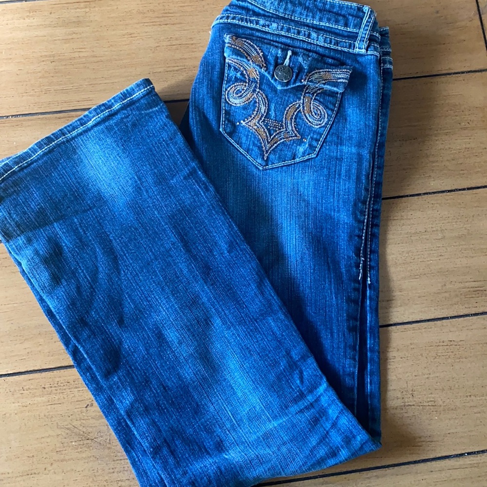 Wrangler rock bootcut jeans 32